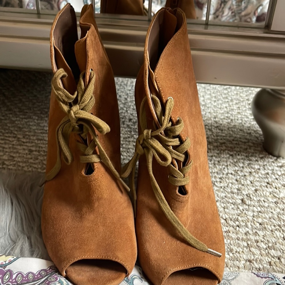 Firth Swede leather booties brand new